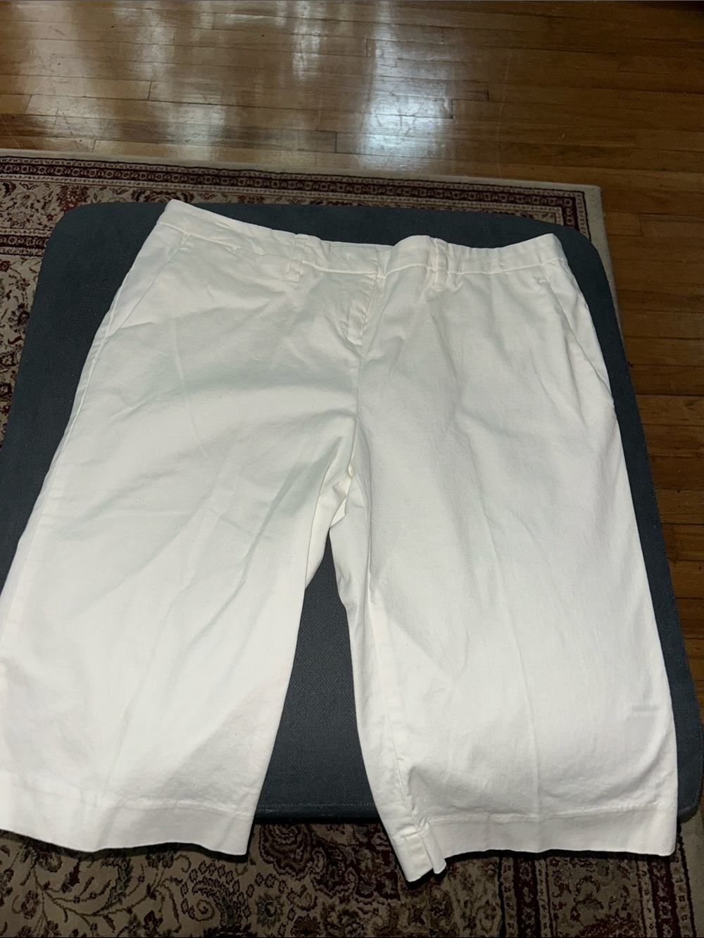 New York & Company White Women's Bermuda Shorts